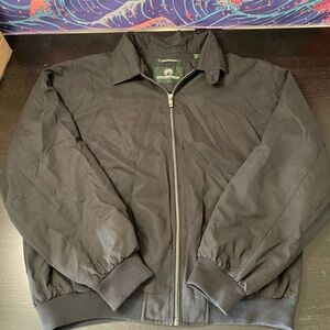 Weatherproof Black Men's Zip-Front Bomber Jacket